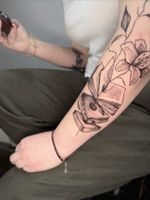 Books and Flower Tattoo