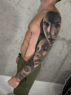 surrealism ladies emotions full sleeve fully healed. best artist London uk