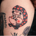 Cartoonish Face with Polka Dots