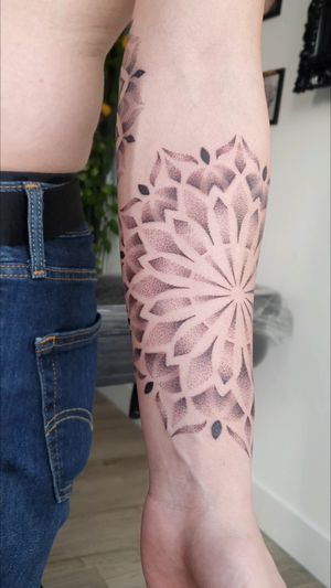 Dotwork tattoo style