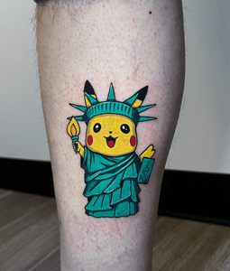 Pikachu Statue of Liberty