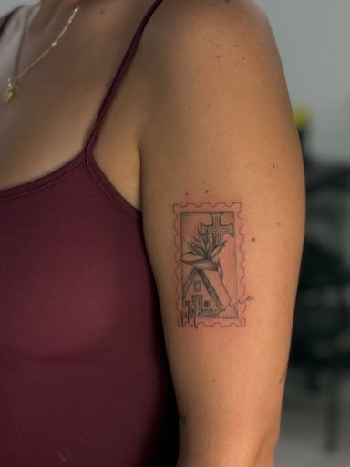 Tattoo work at FINE LINE HEARTS CLUB