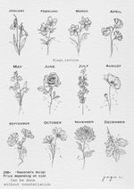 Birth Month Flower Constellations