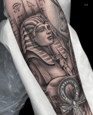 Egyptian Dot Work Tattoo