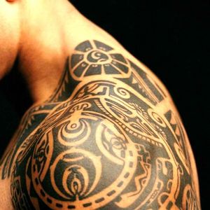 #Dwaynejohnson #therock #tribal tattoo