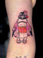 Kimono-Clad Penguin