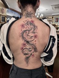 Spirited Away Dragon Back Tattoo