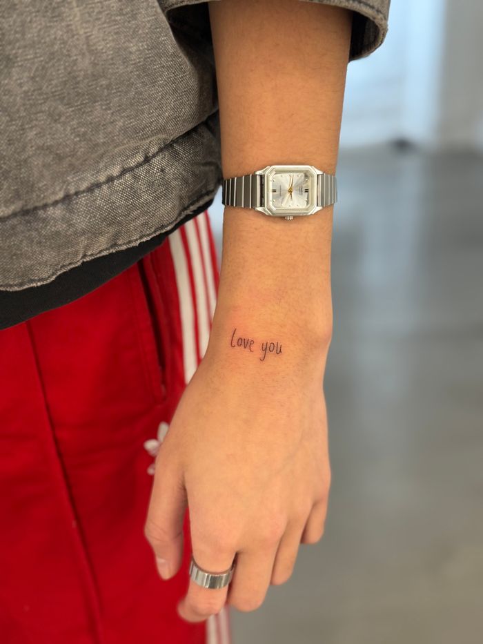 Love You Script Tattoo Tattoodo love-you-script-tattoo-tattoodo
