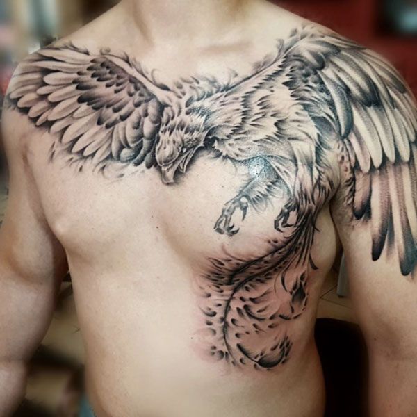 Bird Tattoos for Men  Bird Tattoo Design Ideas for Guys  Chest tattoo  men Cool chest tattoos Bird tattoo men