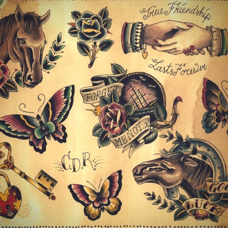 Skin deep glimpse into the history of American tattoo design  in pictures   Traditional tattoo horse Vintage tattoo Traditional tattoo