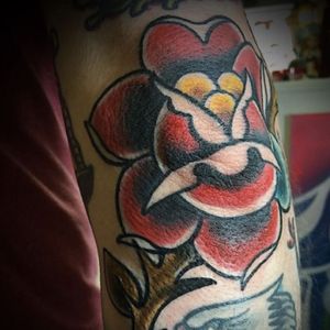 Rose by Craig Messina #elbow #traditional #oldschool
