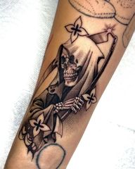 Man in black ? . . . #reaper #reapertattoo #death #maninblack #blackandgreytattoo #blackworktattoo #losangeles #montebello #picorivera #eastla #alhambra #montereypark #artistsoninstagram