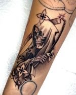 Man in black 🖤 . . . #reaper #reapertattoo #death #maninblack #blackandgreytattoo #blackworktattoo #losangeles #montebello #picorivera #eastla #alhambra #montereypark #artistsoninstagram