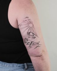 Handpoked • dot by dot An extending design to the tattoo I did before, Fresh and Healed for the 3rd slide. Done @debutstudios Flash and custom designs Welcome London/Milton Keynes BOOKS OPEN To inquire or book in, please DM or use the link in Bio. #handpoketattoo #handpokelondon #handpokemiltonkeynes #miltonkeynestattoo