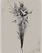 Organic Thorned Dagger Sketch