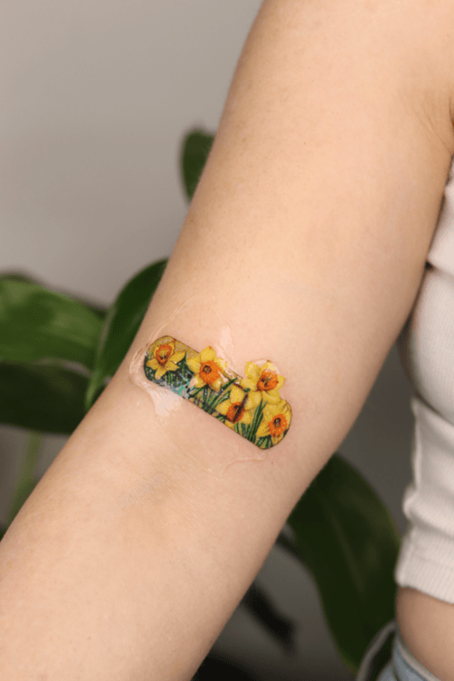 Daffodil Band-Aid Tattoo