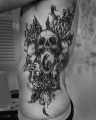 Skull and Floral