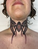 Choker Tattoo with Eye Motif