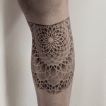 Geometric Leg Tattoo