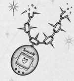 Tamagotchi on Spiked Chain