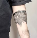 Geometric Band Tattoo