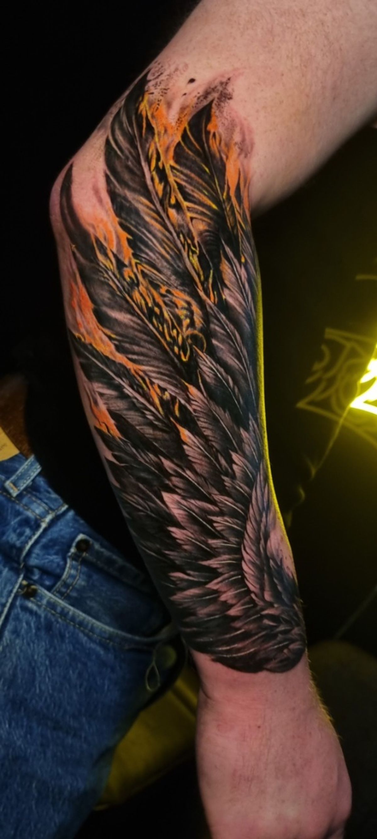 floral shoulder tattoo