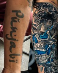 Raven and Skull Cover-up