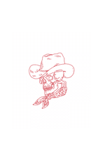 Side-Profile Cowboy Skull