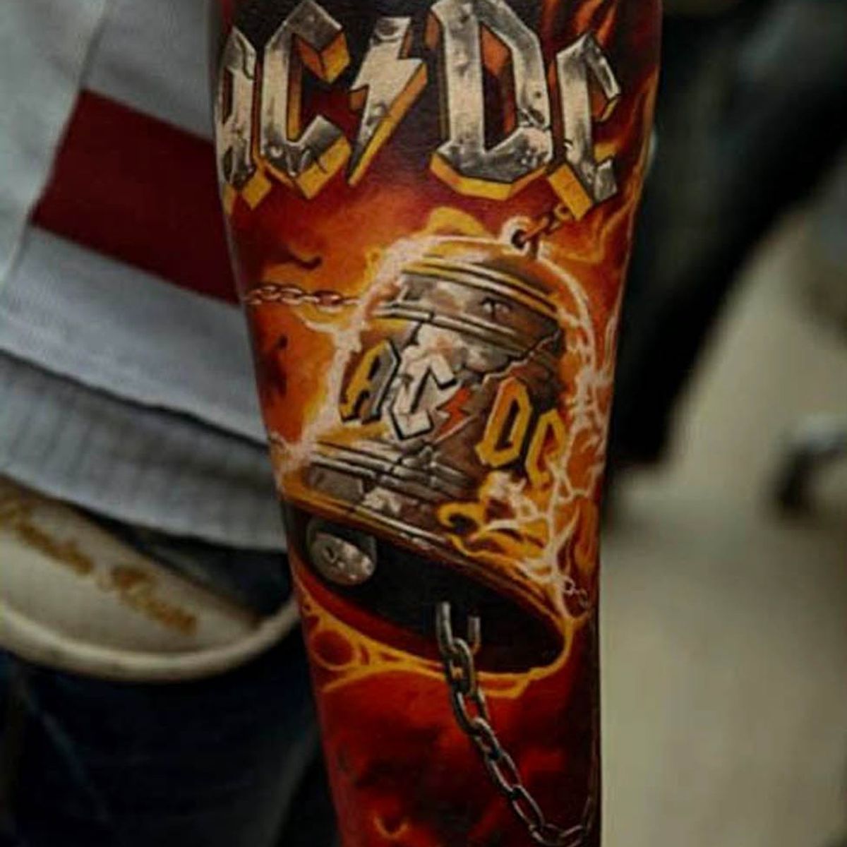 Tattoo uploaded by Tattoodo • #ACDC #rocknroll #bell #metal #3d • Tattoodo
