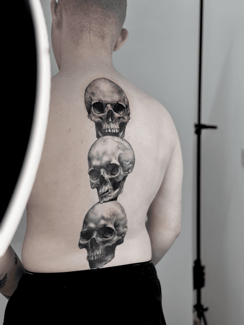 Stacked Skulls