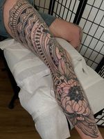Leg Sleeve Tattoo