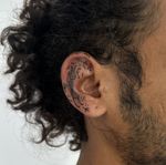 Love it decorating @mowg__lilion ear 👂 Thank you for coming with this super cool idea Inspired of Celtic Magik culture 🌌 . . . . #eartattoo #celtictattoo #ornamentaltattoos #ink #tattooed #goaink #indiatattoo #mamaindia #tribal