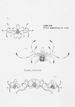 Orchid with Swirling Vines