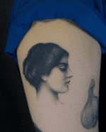Woman's Profile Tattoo