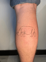 Continuous Rhino Line Drawing