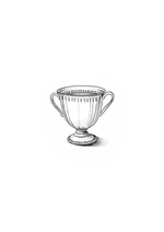 Ornate Handled Cup Drawing