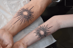 Radial Sunburst Tattoos