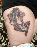 Retro Pin-up on Phone