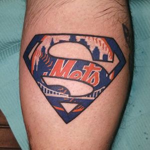 Mets tattoo #mets #nymets #worldseries #luckydogtattoos #baseball #ny #sport
