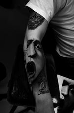 Hyper-realistic Screaming Face