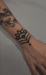 Ornamental tribal floral