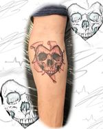How are you with skulls?? I mean…. I saw one in a book once #tattooed #tattooartist #tattoostyle #tattoo #tattooist #tattoostyle #skull #skulltattoo #blackandgreytattoo #blackandgraytattoo #tattoooftheday #art #artist