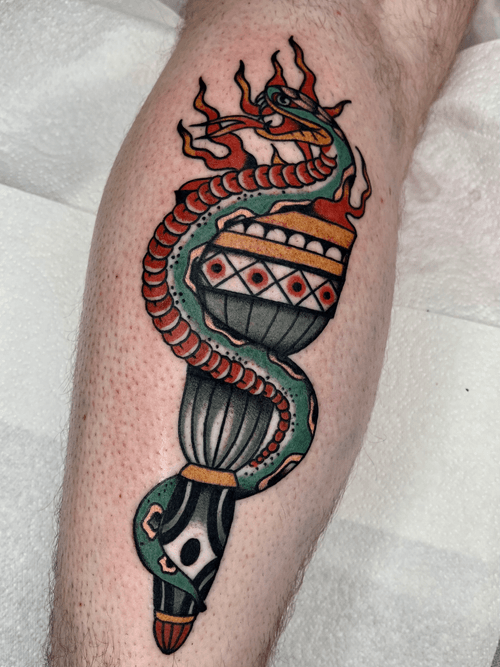 Snake and Torch