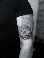 Realistic Compass with Map