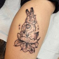 Got to do this enchanted bunny for one of my favoriteeee clients ✨🩷 #cottagecore #enchantimals #thumper #velveteenrabbit #forestcritters #magicaltattoo