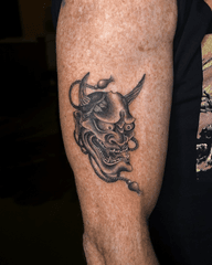 Oni Mask Tattoo