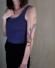 Abstract Colorful Line Work