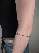 Arrow Line Tattoo