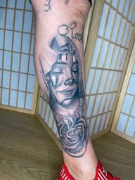 Chicano Clowning Woman
