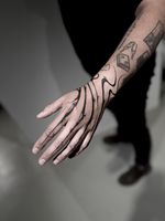 Abstract Ink Splatter Tattoo